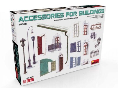 1:35 MiniArt 35585 Accessoires for Buildings - Min35585front - MIN35585