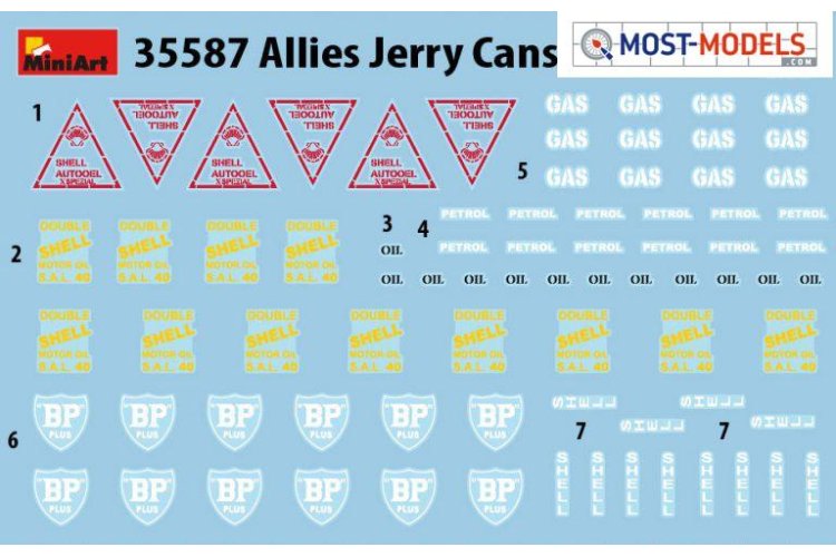 1:35 MiniArt 35587 Allies jerry cans set WWII - Min35587 2 - MIN35587