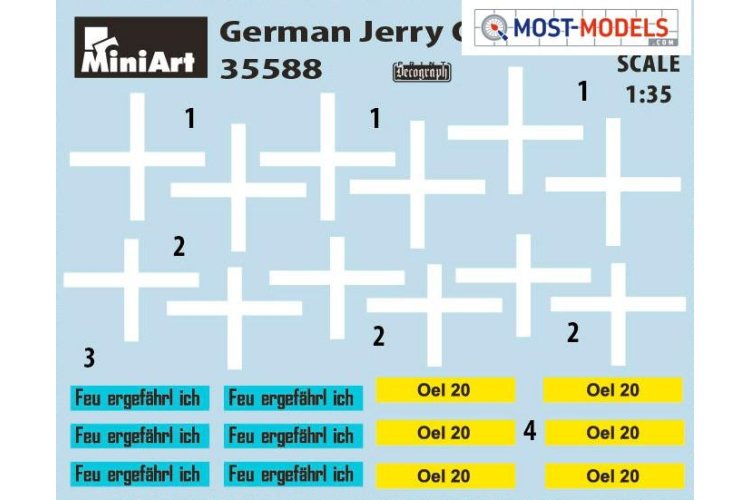 1:35 MiniArt 35588 German jerry cans set WWII - Min35588 1 - MIN35588