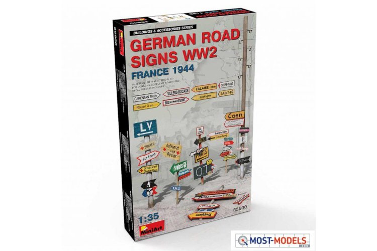 1:35 MiniArt 35600 German road signs WWII - Min35600 - MIN35600