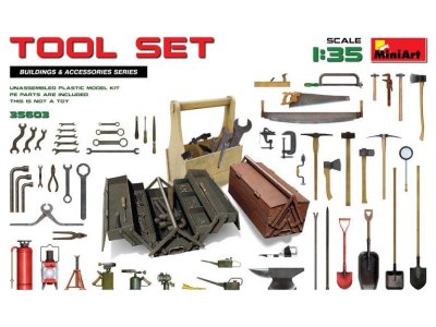 1:35 MiniArt 35603 Tool set - Min35603front - MIN35603