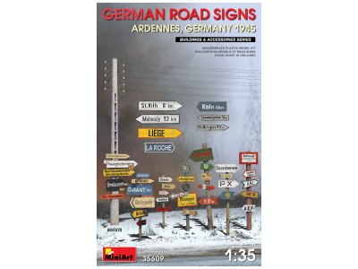 1:35 MiniArt 35609 German road signs WWII (Ardennes, Germany 1945) - Min35609 1 1 - MIN35609