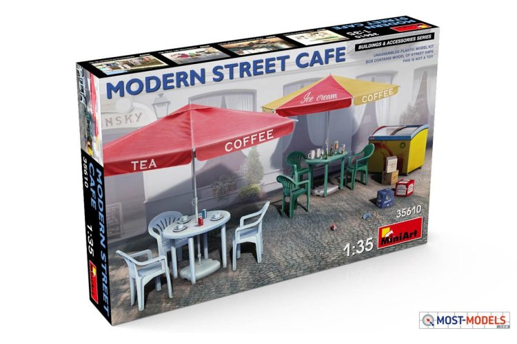 1:35 MiniArt 35610 Modern Street Cafe - Min35610 - MIN35610