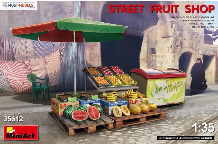 1:35 MiniArt 35612 Street Fruit Shop - Min35612 - MIN35612