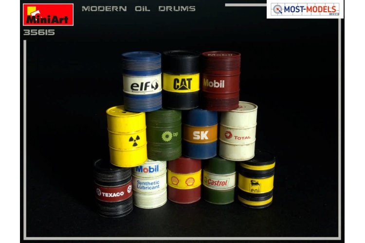 1:35 MiniArt 35615 Modern oil drums 200L  - Min35615 2 - MIN35615