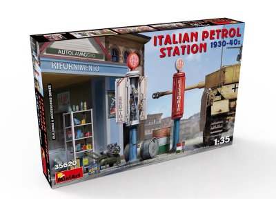 1:35 MiniArt 35620 Italian Petrol Station 1930-40's - Min35620 - MIN35620