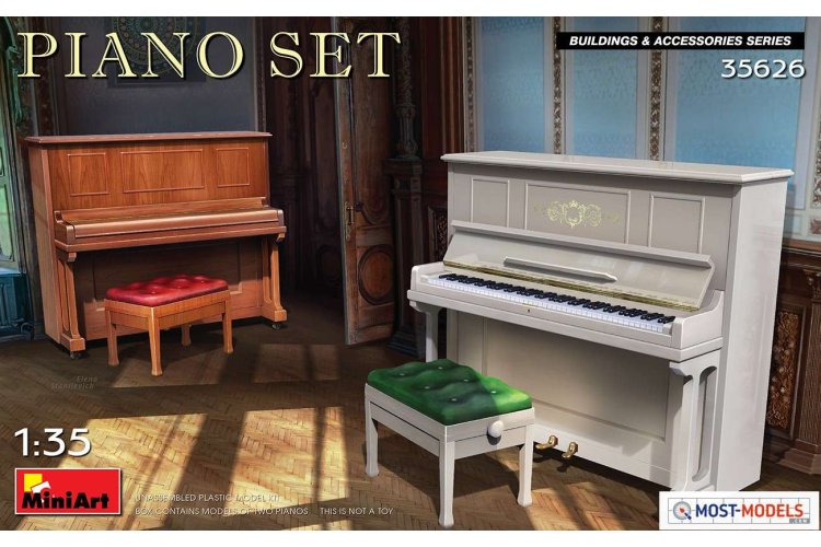 1:35 MiniArt 35626 Piano Set - Min35626 1 - MIN35626