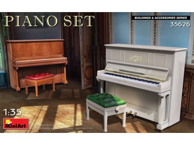 1:35 MiniArt 35626 Piano Set - Min35626 - MIN35626