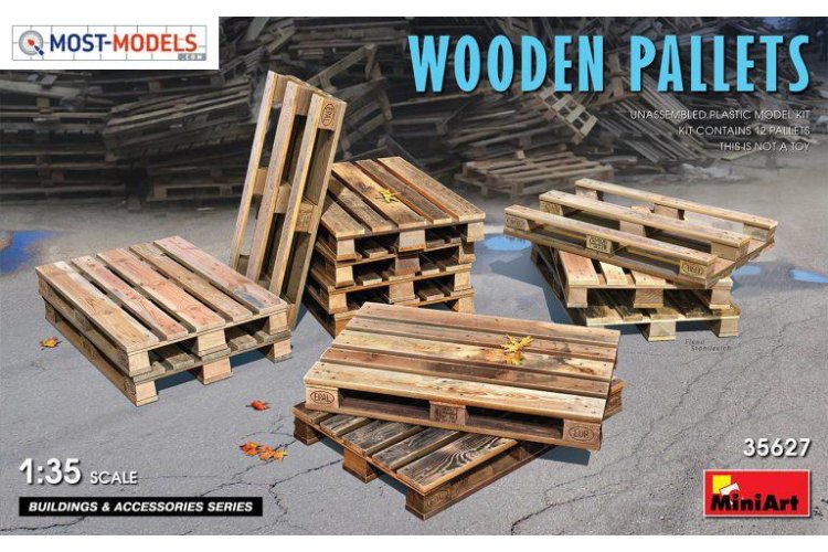 1:35 MiniArt 35627 Wooden Pallets - Min35627 - MIN35627