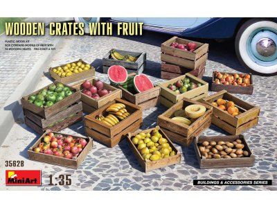 1:35 MiniArt 35628 Wooden Crates with fruit - Min35628 art - MIN35628