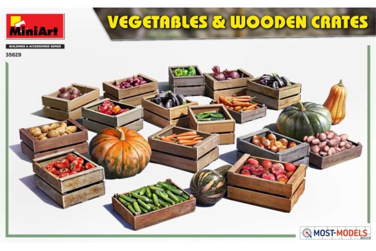 1:35 MiniArt 35629 Vegetables & Wooden Crates - Min35629 img - MIN35629