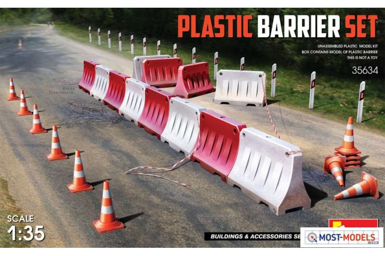 1:35 MiniArt 35634 Plastic Barrier Set - Min35634 art 1 - MIN35634