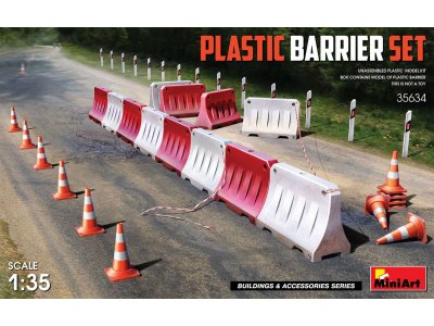 1:35 MiniArt 35634 Plastic Barrier Set - Min35634 art - MIN35634