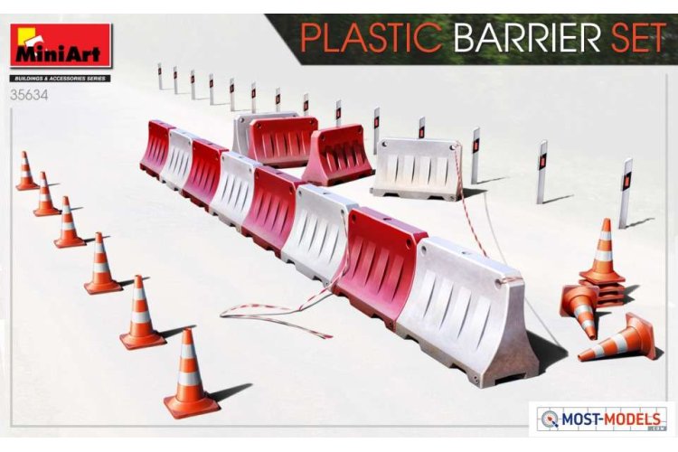 1:35 MiniArt 35634 Plastic Barrier Set - Min35634 img - MIN35634