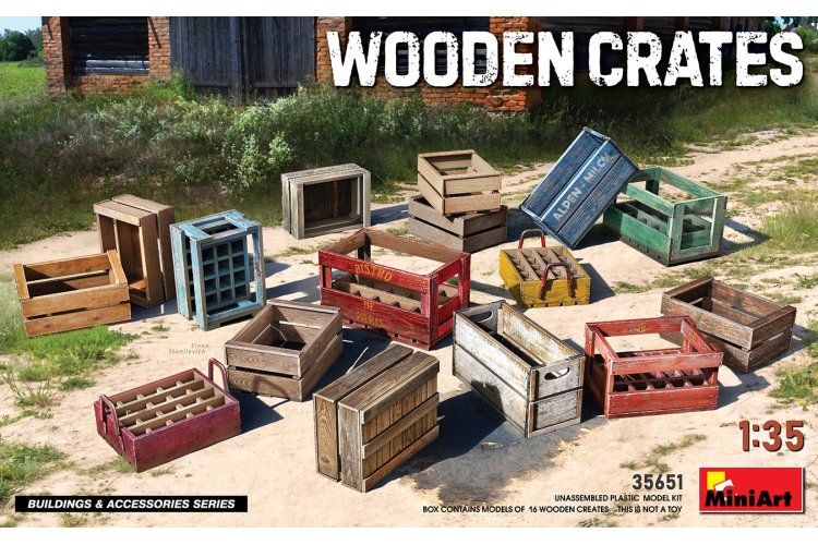 1:35 MiniArt 35651 Wooden Crates for Diorama - Min35651 1 - MIN35651