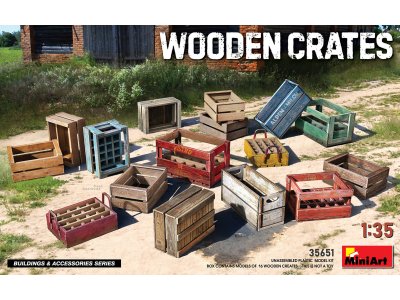 1:35 MiniArt 35651 Wooden Crates for Diorama - Min35651 - MIN35651