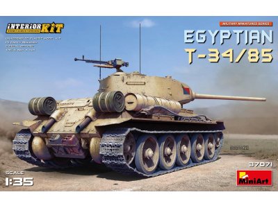 1:35 MiniArt 37071 Egyptian T-34/85 with Interior - Kit - Min37071 1 - MIN37071