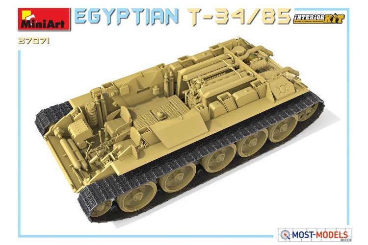 1:35 MiniArt 37071 Egyptian T-34/85 with Interior - Kit - Min37071 10 - MIN37071