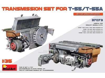 1:35 MiniArt 37073 Transmission Set for T-55/T-55A Tank - Min37073 art - MIN37073