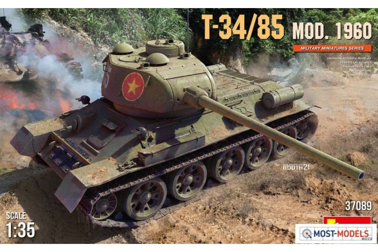 1:35 MiniArt 37089 T-34/85 Mod. 1960 Tank - Min37089 art 1 - MIN37089