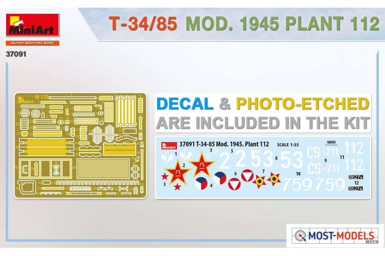 1:35 MiniArt 37091 T-34/85 MOD 1945 Plant 112 - Min37091 2 - MIN37091