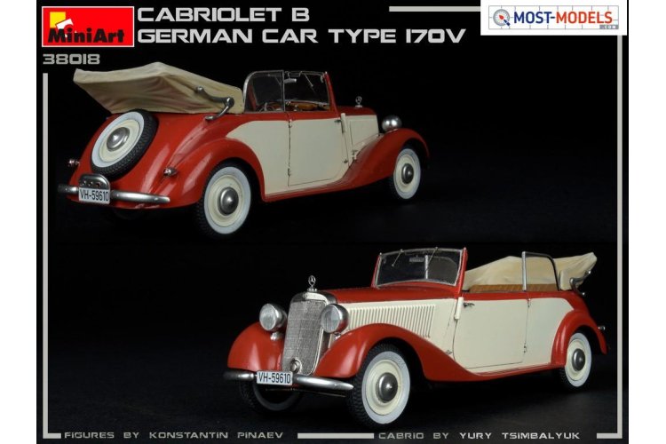 1:35 MiniArt 38018 Cabriolet B German car type 170V - Min38018 2 - MIN38018