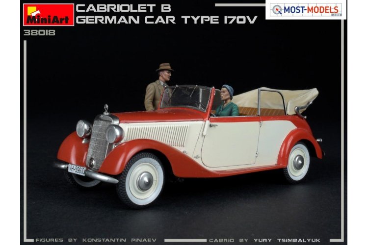 1:35 MiniArt 38018 Cabriolet B German car type 170V - Min38018 3 - MIN38018