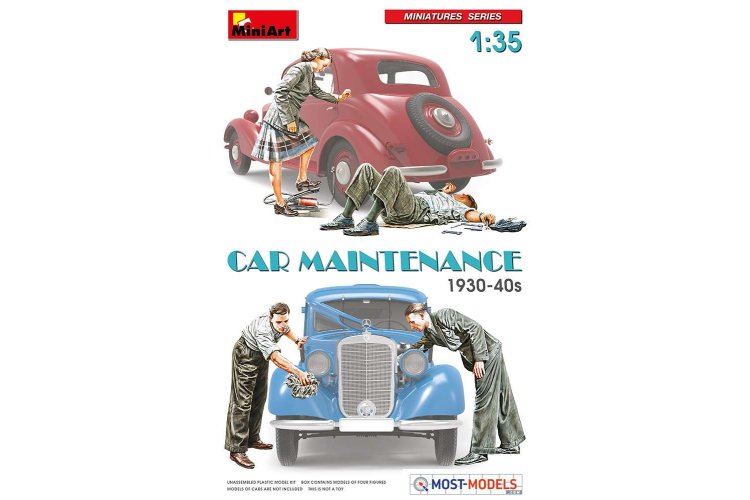 1:35 MiniArt 38019 Car Maintenance 1930-40's - Min38019 1 - MIN38019