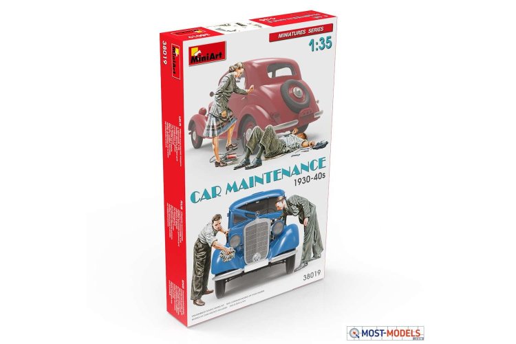 1:35 MiniArt 38019 Car Maintenance 1930-40's - Min38019 3 - MIN38019