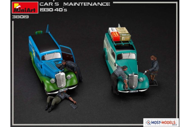 1:35 MiniArt 38019 Car Maintenance 1930-40's - Min38019 4 - MIN38019