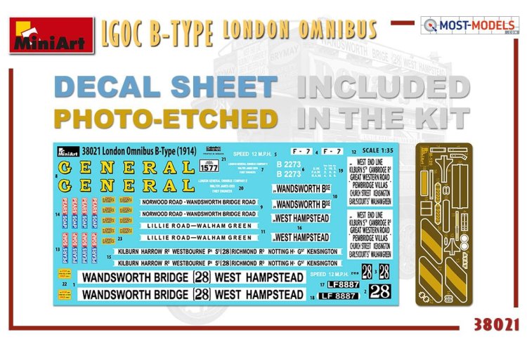 1:35 MiniArt 38021 LGOC B-Type London Omnibus - Min38021 1 - MIN38021