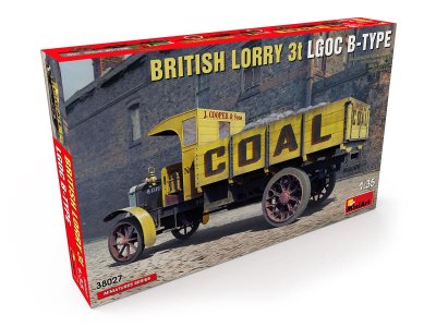 1:35 MiniArt 38027 British Lorry 3T LGOC B-TYPE - Min38027front - MIN38027