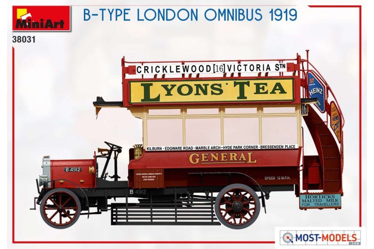 1:35 MiniArt 38031 B-TYPE London Omnibus 1919 - Min38031 4 - MIN38031