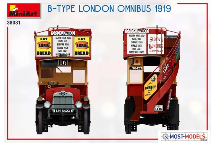 1:35 MiniArt 38031 B-TYPE London Omnibus 1919 - Min38031 5 - MIN38031