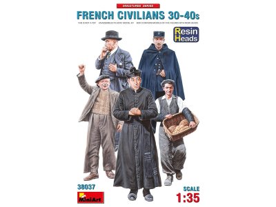 1:35 MiniArt 38037 French Civilians 1930-40's - Min38037front - MIN38037