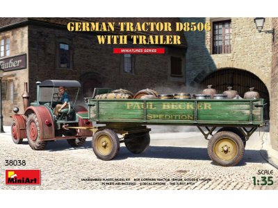 1:35 MiniArt 38038 German Tractor D8506 with Trailer - Min38038 art - MIN38038