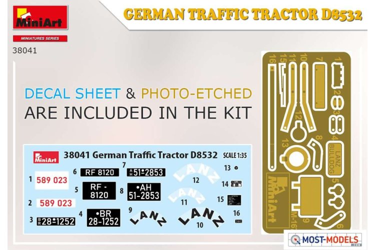 1:35 MiniArt 38041 German Traffic Tractor Lanz D8 - Min38041 4 - MIN38041