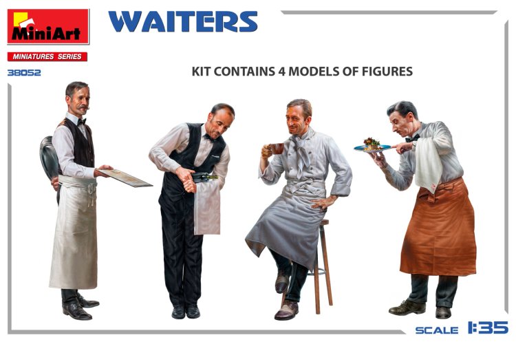 1:35 MiniArt 38052 Waiters - Figuren - Min38052 side view 1 - MIN38052