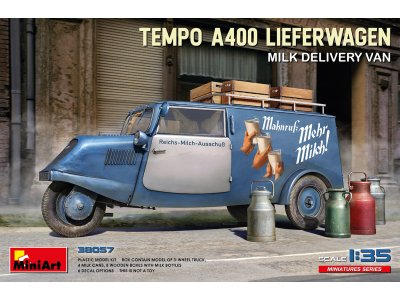 1:35 MiniArt 38057 Tempo A400 Lieferwagen Milk Delivery Van - Min38057 3 - MIN38057