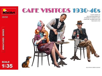 1:35 MiniArt 38058 Cafe Visitors 1930-40s - Min38058 - MIN38058