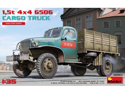 1:35 MiniArt 38064 1,5t 4X4 G506 Cargo Truck - Min38064 - MIN38064