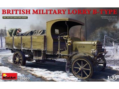 1:35 MiniArt 39003 British military lorry B-Type - Min39003front - MIN39003