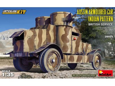 Miniart MIN39009 WWI 1:35-Austin Armored Car (British Service