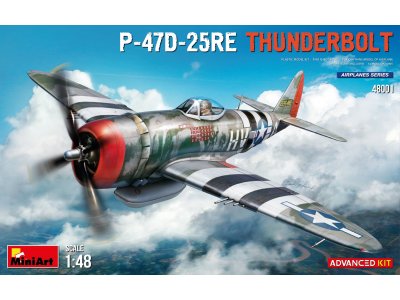 1:48 MiniArt 48001 P-47D-25RE Thunderbolt - Advanced Kit - Min48001 boxart - MIN48001