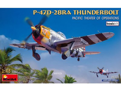 1:48 MiniArt 48022 P-47D-28RA Thunderbolt Airplane - Pacific Theater of Operations - Basic Kit - Min48022 1 - MIN48022