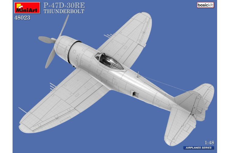 1:48 MiniArt 48023 P-47D-30RE Thunderbolt Plane - Basic Kit - Min480231 - MIN48023