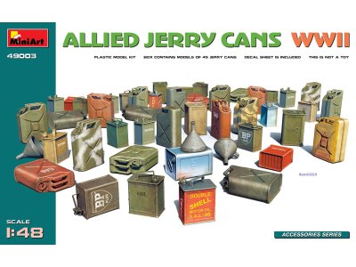 1:48 MiniArt 49003 Allies Jerry Cans set WWII - Min49003 - MIN49003
