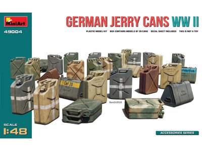 1:48 MiniArt 49004 German Jerry Cans WWII - Min49004 art - MIN49004