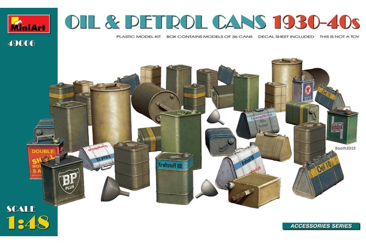 1:48 MiniArt 49006 Oil & Petrol Cans 1930-40s - Min49006 4 - MIN49006