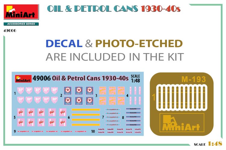 1:48 MiniArt 49006 Oil & Petrol Cans 1930-40s - Min49006 5 - MIN49006